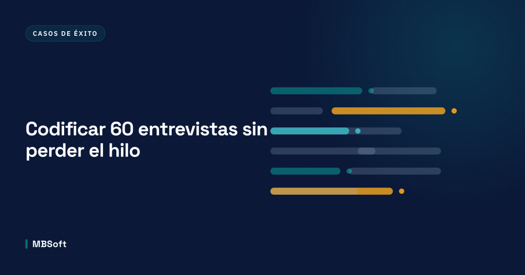 Líneas de texto con tramos resaltados en distintos colores, como una codificación cualitativa.